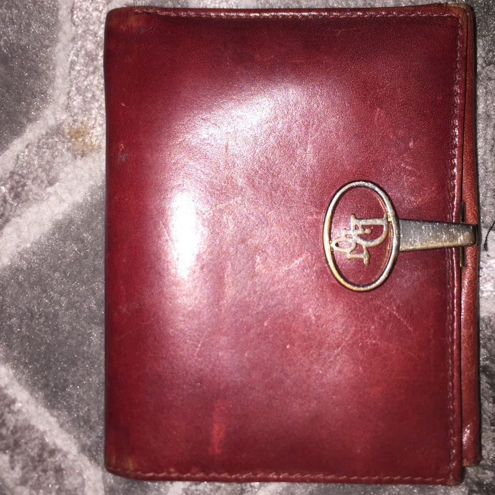 Dior leather wallet vintage